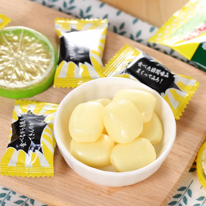 Japanese-Import-Ribon-RIBON-Lemon-Flavor-Sandwich-Refreshing-Candy-Sour-and-Refreshing