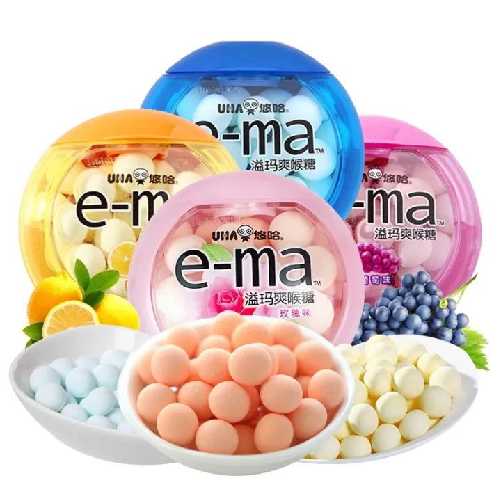 Japanese-Import-UHA-UHA-Taste-Yima-Shuang-Lozenges-Xylitol-Throat-Lozenge-Body-Fragrance-Sugar-Snack-Candy-Snacks
